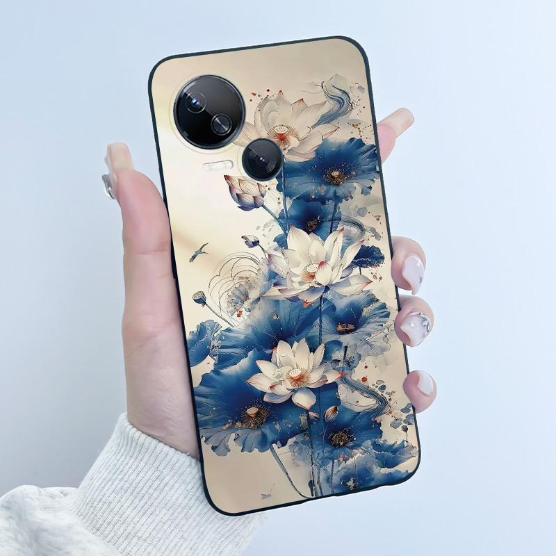 Hülle Für Tecno Spark 10 5G KI8 Handyhülle Ästhetisch Luxuriös Niedlich Cool Jungen Mädchen Schwarz Matt Weiches Silikon Rückseite TPU Schale