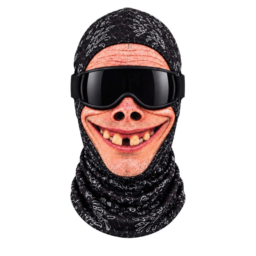 Funny Motorcycle Riding Mask Unisex Size Neck Hood Helmet Liner Funny Prank Mask Halloween