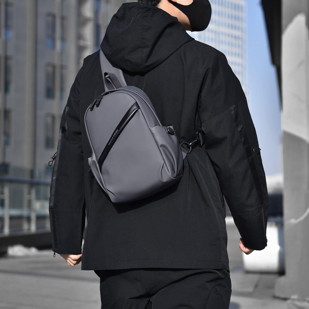 Trendy Men's Chest Sling Bag Stylish Crossbody Backpack for Daily & Outdoor Use