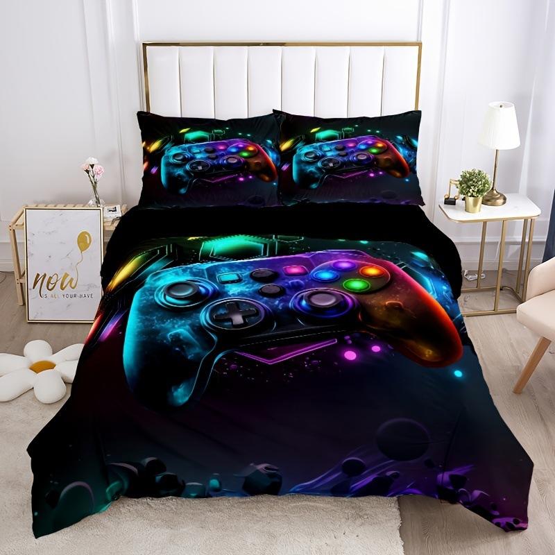 Cartoon Game Controller Comforter Cover 3D Hd Digital Printed Comforter Cover Set Bedding Kingsize Custom Designed Duvetcover