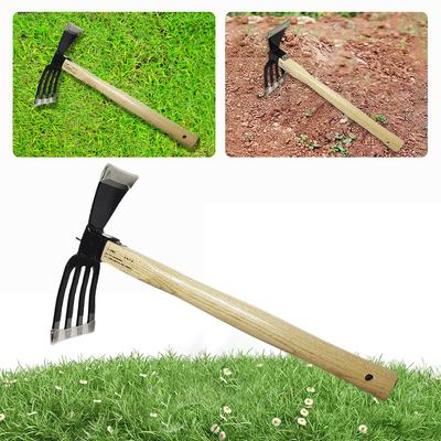 Hand Cultivator Dual-purpose Hoe Mini Hoe and Cultivator Garden Hand Hoe & Tiller for Digging Weeding Gardening and Cultivating
