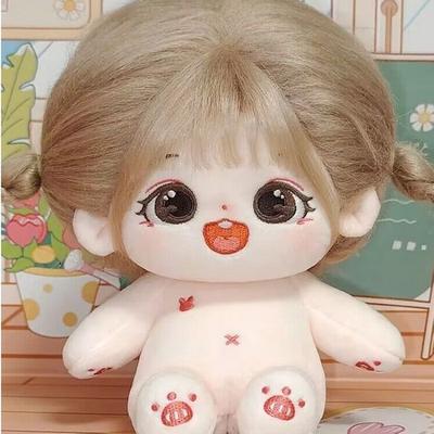 Panenka Mocha 20cm Bavlněná panenka Minky Bone Ging Panenka Idol bez atributů, oblíbené hračky pro korejské děti