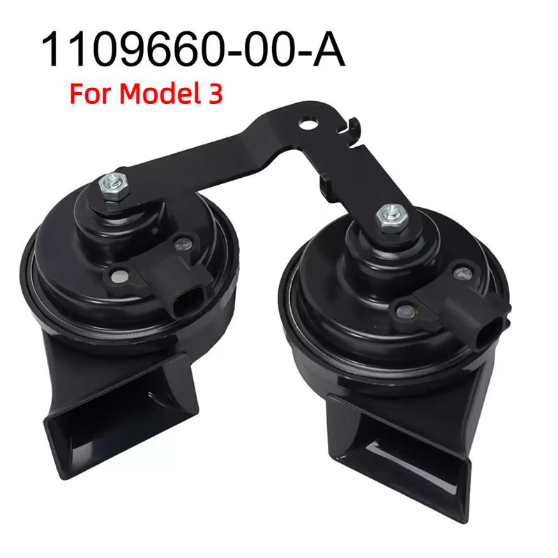 

1622755-00-B 1109660-00-A For Tesla Model 3/Y Air Electric Loud Snail Horn Double Dual-Tone Whistle Sound Speaker Replacement