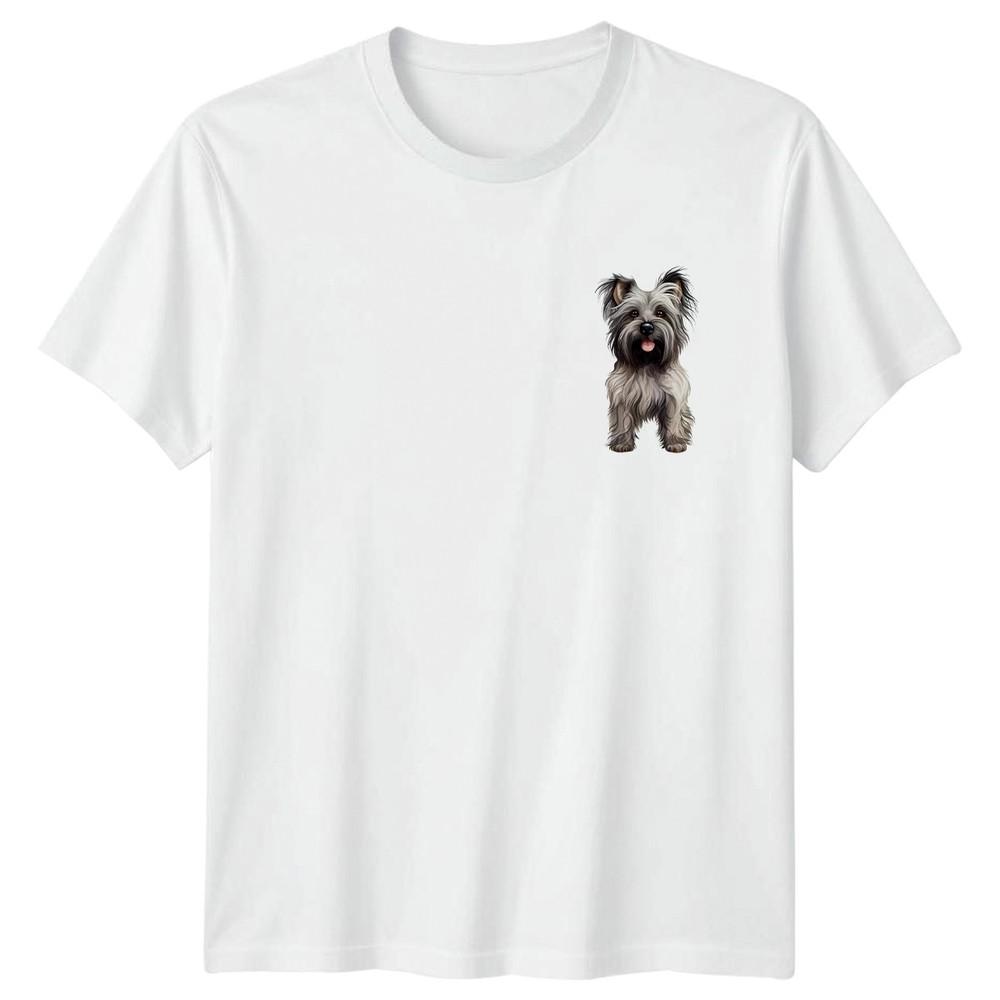 Terrier Dog Portrait Animals Unisexs TShirt Unisexs Tee Graphic Unisex Top S