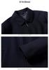 Premium Plus Size Men's Business Casual Jacket for Spring and Autumn - Solid Color Lapel Design