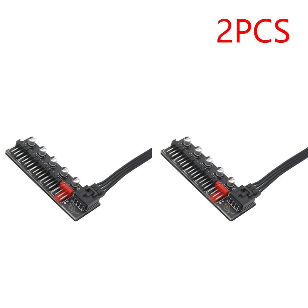 1 to 5 Motherboard Small 4Pin PWM Fan Hub 5 Ports PC Cooling Fan Hub Splitter Speed Controller for Computer Cooling Systerm