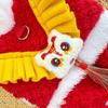 JingJingRS New Year Lion Dance Pet Jumpsuit