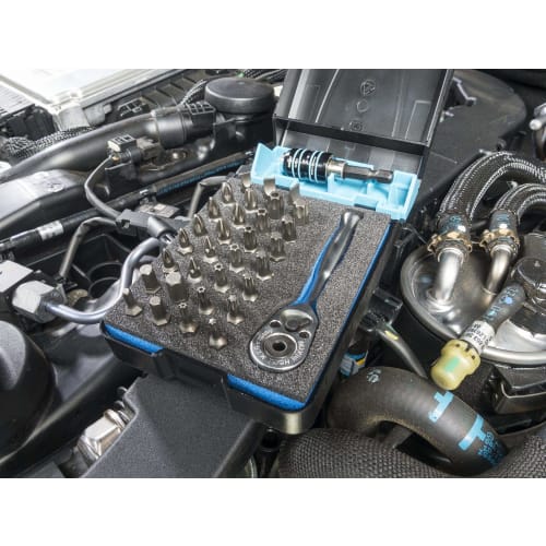 Hazet Bit Set with Ratchet Handle, 6.35mm (1/4") Drive, 33-Piece Set [Officially Imported from Japan] 863MBIT/33