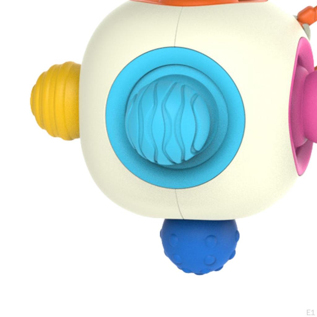 Baby Teether Ball with Suction Cup Busy for Infants Toddlers Girls Style A