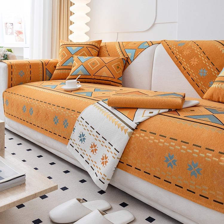 Chenier Sofa Cushion Universal In All Seasons, Simple Non-slip Seat Cushion, Sofa Cover, High-end Light Luxury Cover Cloth Towel