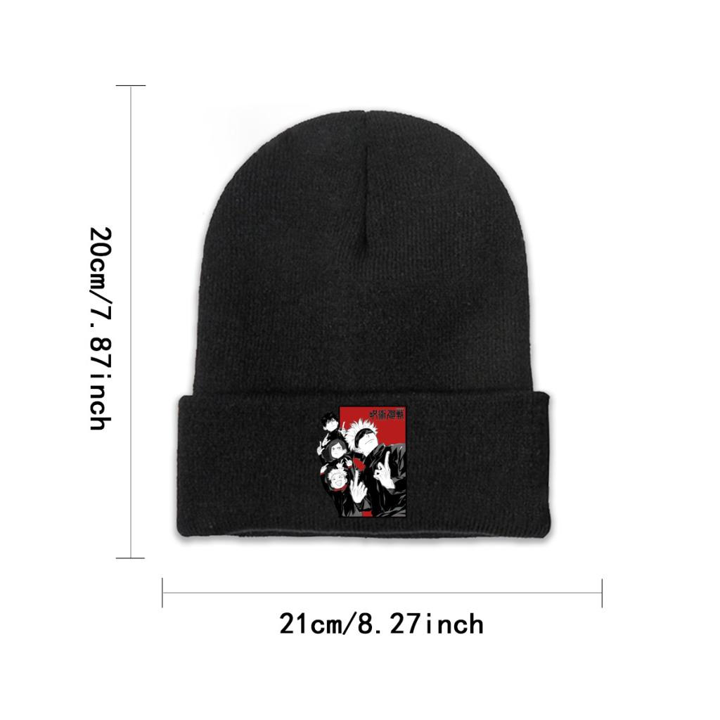 Jujutsu Kaisen Satoru Gojo Knit Hat Beanie Winter Hat Warm  New  Cap for Unisex Women