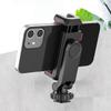 1/2Pcs Multi-functional Phone Holder Clamp Phone Tripod Mount Rotatable with Dual Cold Shoe Mounts for Smartphone Vlog