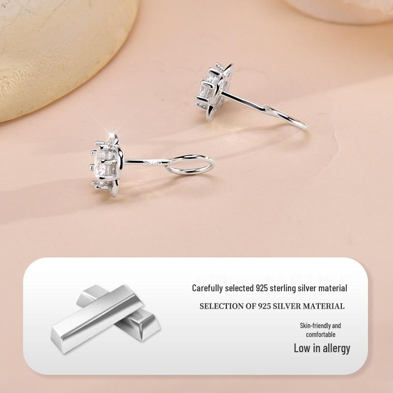 S925 Sterling Silver Rose Stud Earrings for Girls - 2025 Niche Design, Exquisite and Versatile Gift for Girlfriend.