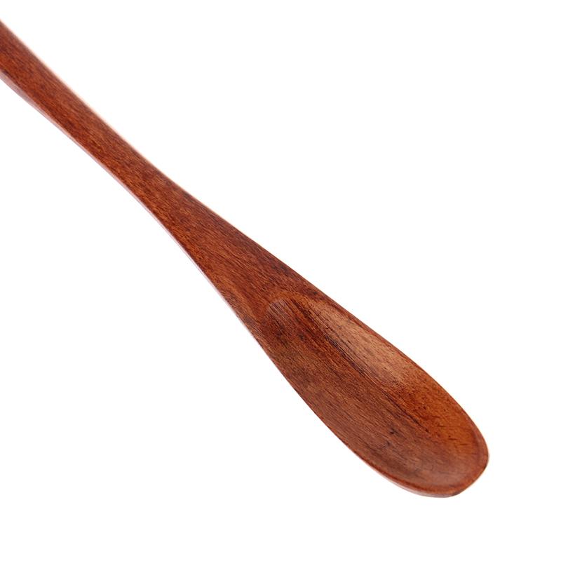 1Pc Wooden Spoon Kitchen Cooking Utensil Honey Dessert Coffee Soup Teaspoon Catering For Kitchen Long Handled Wooden Spoon