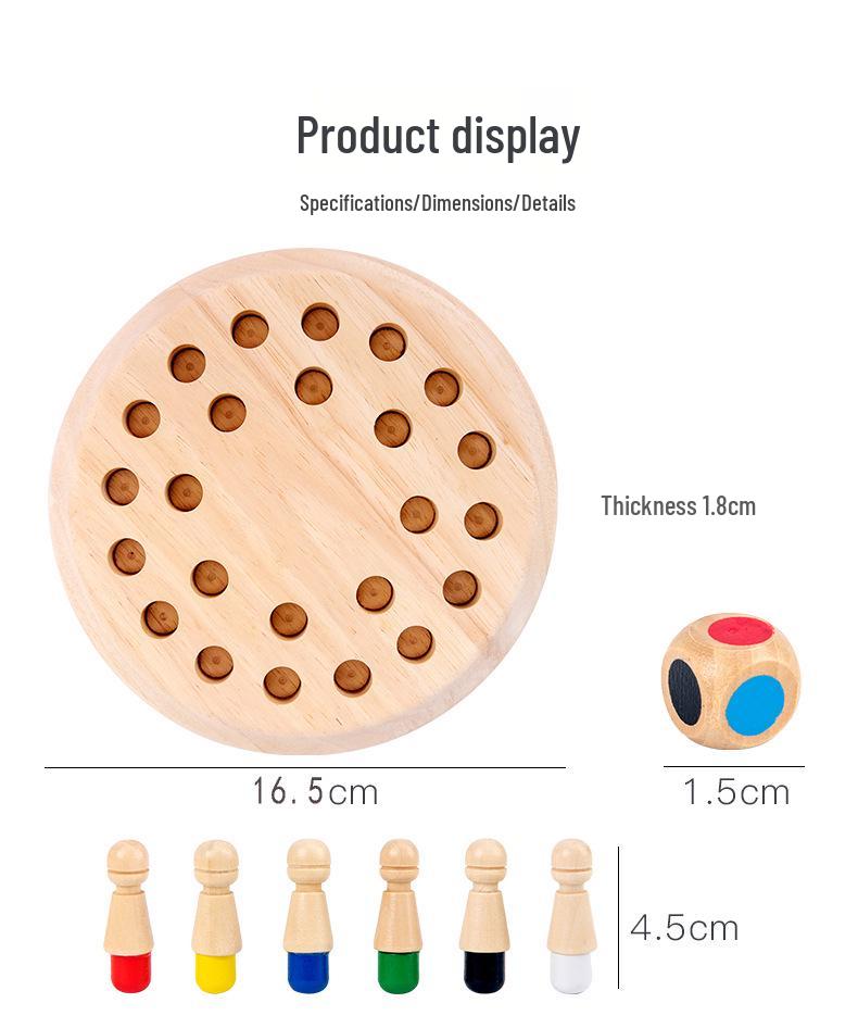 Color Memory Chess: Early Education Puzzle Toy for Children's Observation and Concentration Training