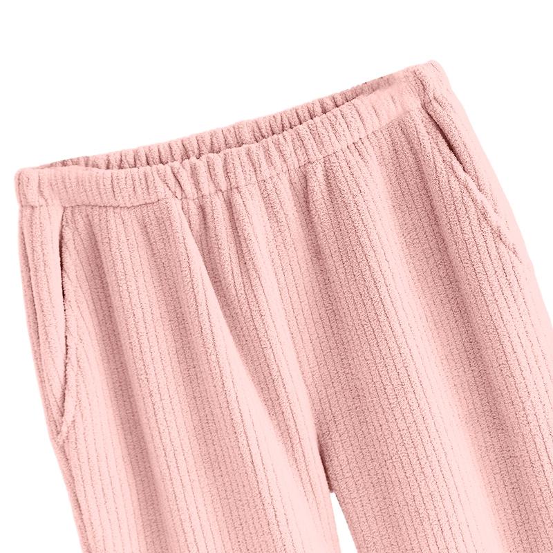 Women's Fashion Fleece Line Thickened Long Pajama Pants