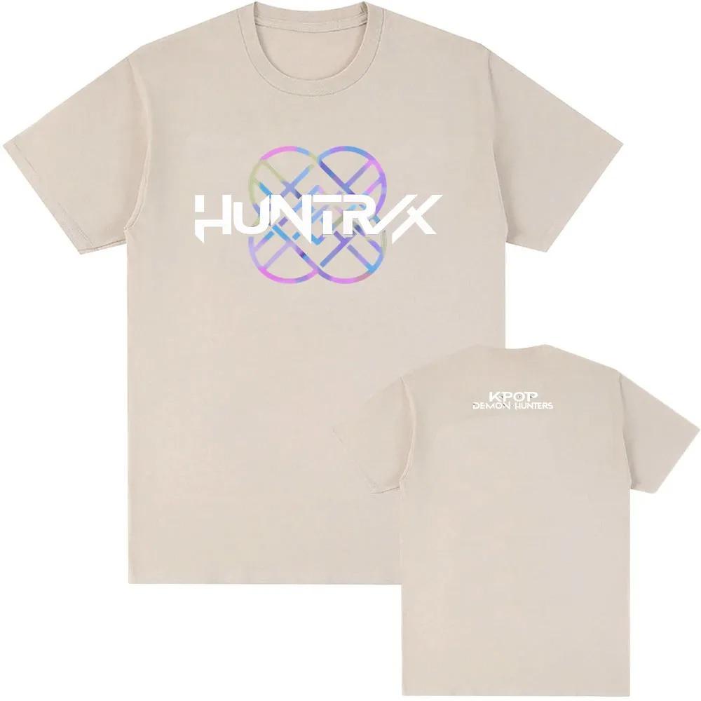 KPop Demon Hunter T-Shirt Summer Cotton Trend Loose T-Shirt Unisex Street Hip Hop Fashion Casual T-Shirt Oversized T-Shirt