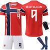 2026  Norway Home Jersey 9 Haaland Soccer Kit Adult Youth Breathable Quick-Dry Training Match Uniform