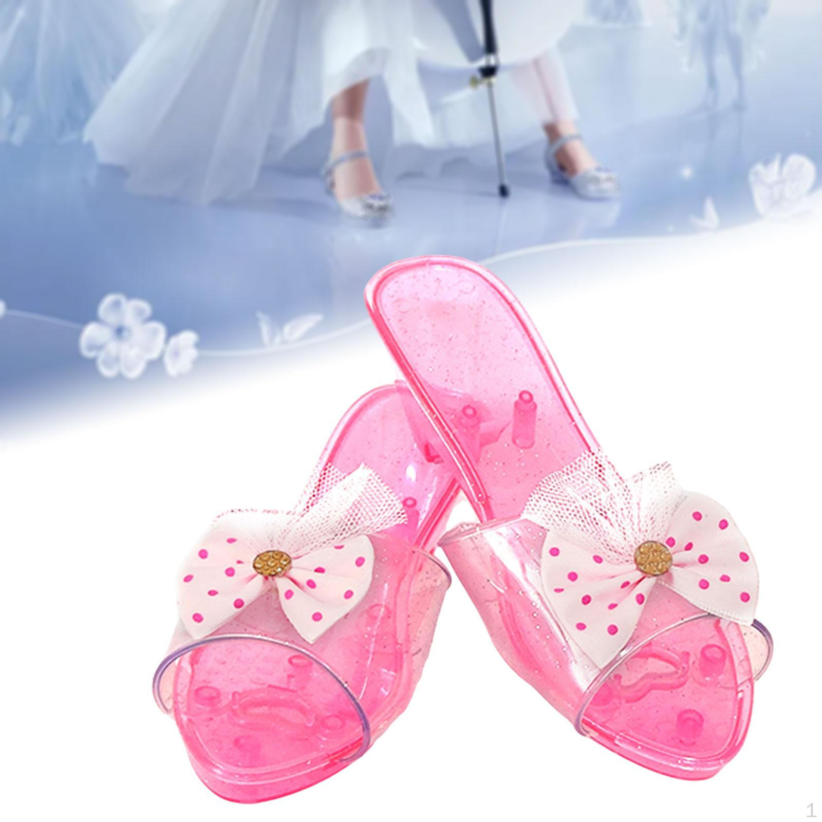

Princess Shoes, Toy Jelly Sandals for Girls, Birthday Party Supplies розовый
