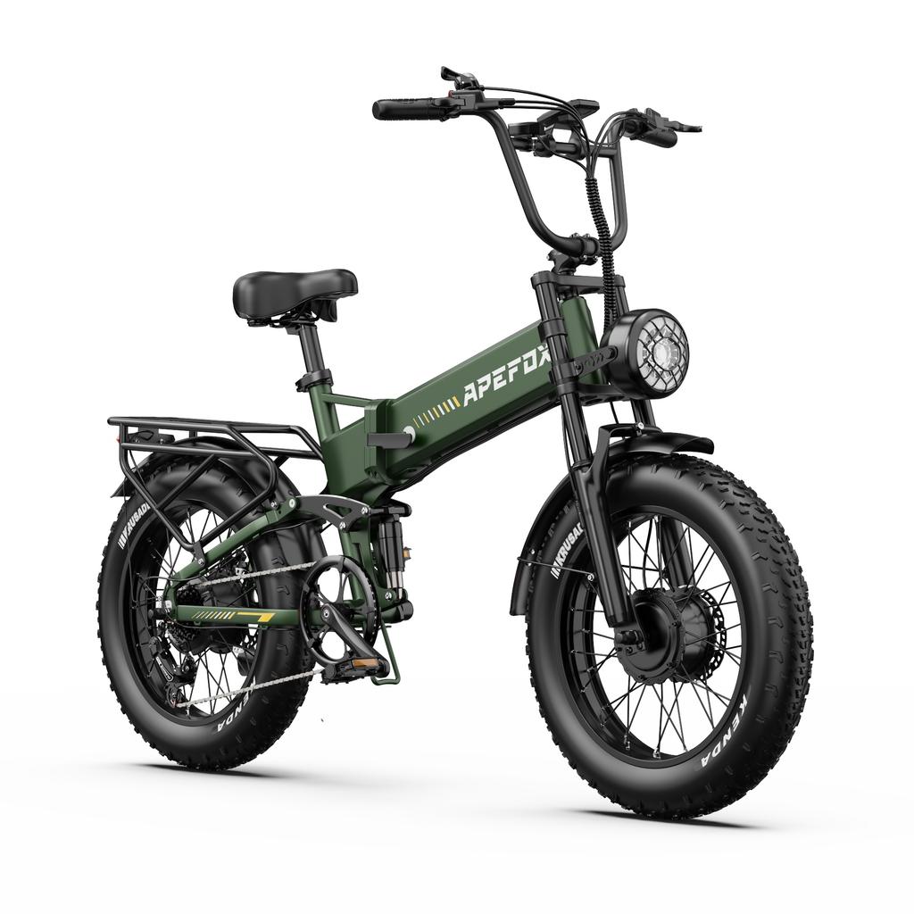 Elektrofahrrad APEFOX RH20 1500W(750W×2) Doppelmotor 48V22.5AH Akku 20 Zoll Fat Tire E-Bike Doppelte Hydraulische Scheibenbremse Offroad Mountain E-Bike