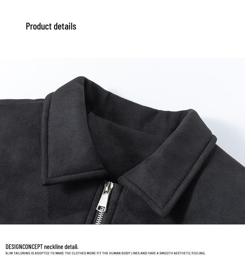 Men's Winter Retro Loose Duck Down Jacket - Thick, Warm, and Versatile with Lapel.