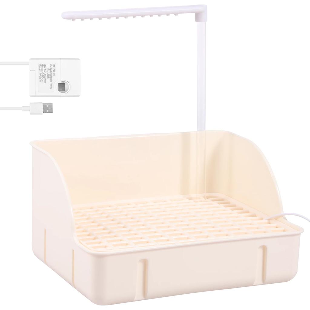 Otomatik Evcil Hayvan Kuş Küveti Dayanıklı Papağan Banyosu 360 Derece Dönen Duş Başlığı Sıçramaya Dayanıklı evcil hayvan Duş Kabini Kakadu için