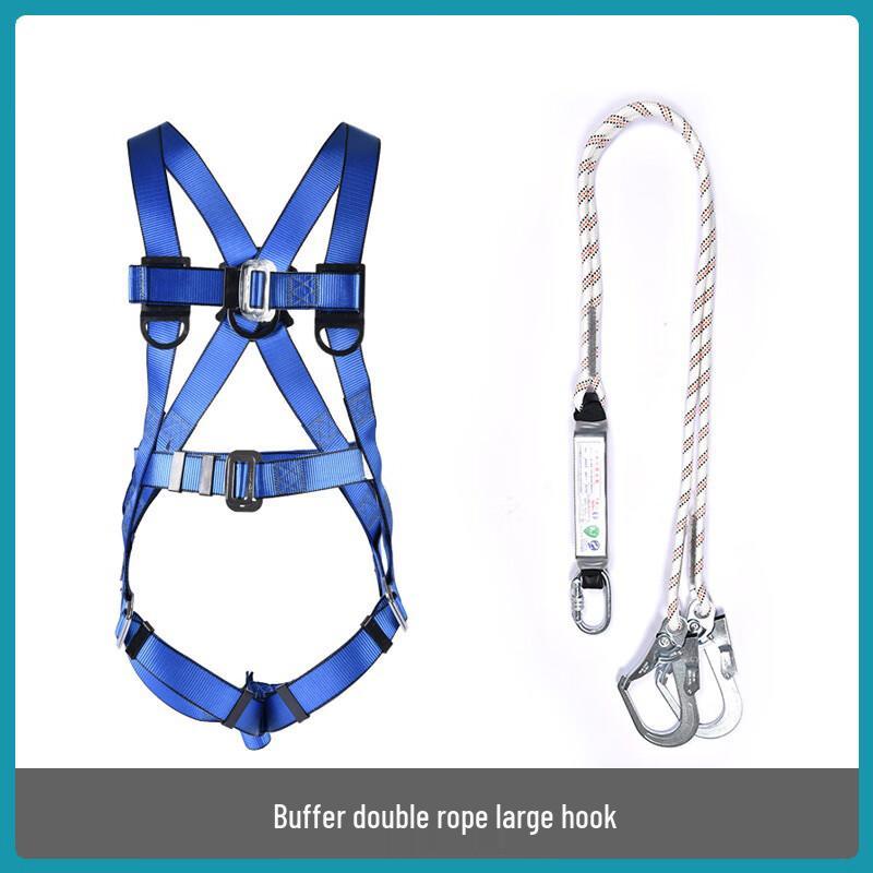 Five-Point High-Altitude Safety Harness Double Rope Large Hook