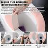 2Pc/Set Universal Toilet Seat Cover Soft Wc Paste Toilet Sticky Seat Pad Washable Bathroom Seat Lid Cover Pad Cushion