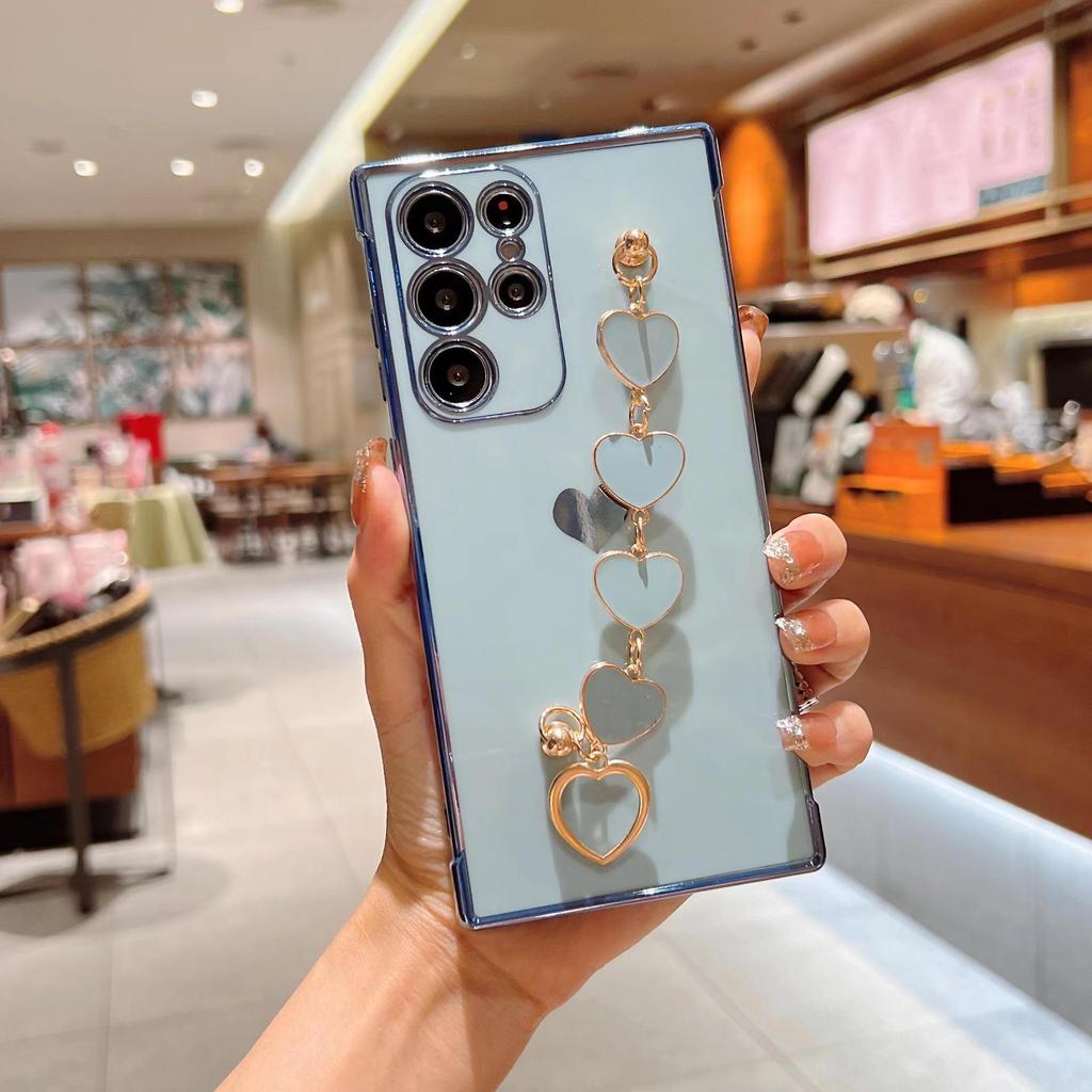 Galvanisiertes Liebesarmband für S24U, S24, S23FE und S21 Handyhüllen