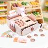 Wooden Supermarket Cash Register Playset for Children Aged 3-6
