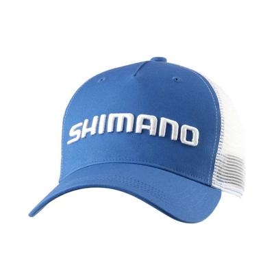 SHIMANO Boné de Malha Padrão Azul M CA-061Y