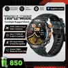 2026 New Military GPS Sports Smart Watch Men Compass 3ATM Waterproof Swim Fitness Tracker AMOLED HD SmartWatches 850Mah Battery