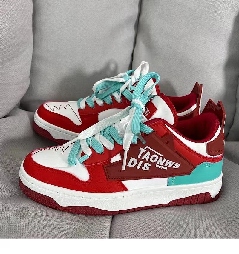 

Новая мужская спортивная обувь, модная сетчатая дышащая спортивная повседневная баскетбольная обувь 44 красный