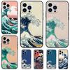 Japanese Great Wave of Kanagawa Phone Case For iPhone 14 13 12 11 15 16 Pro Max 7 8 Plus XR X XS Max 12 13 Mini Cover Case
