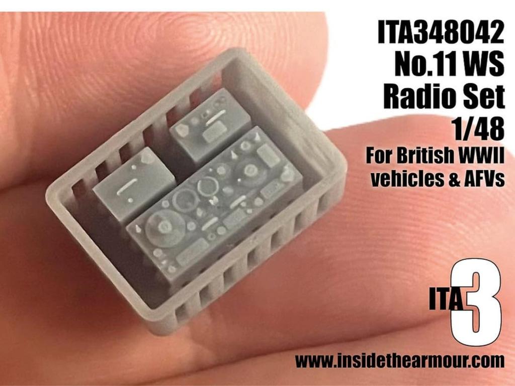 ITA3 British 11 Radio WWII British Plastic Model Kit Parts ITA348042 1/48 No. (for Vehicles) (Military)