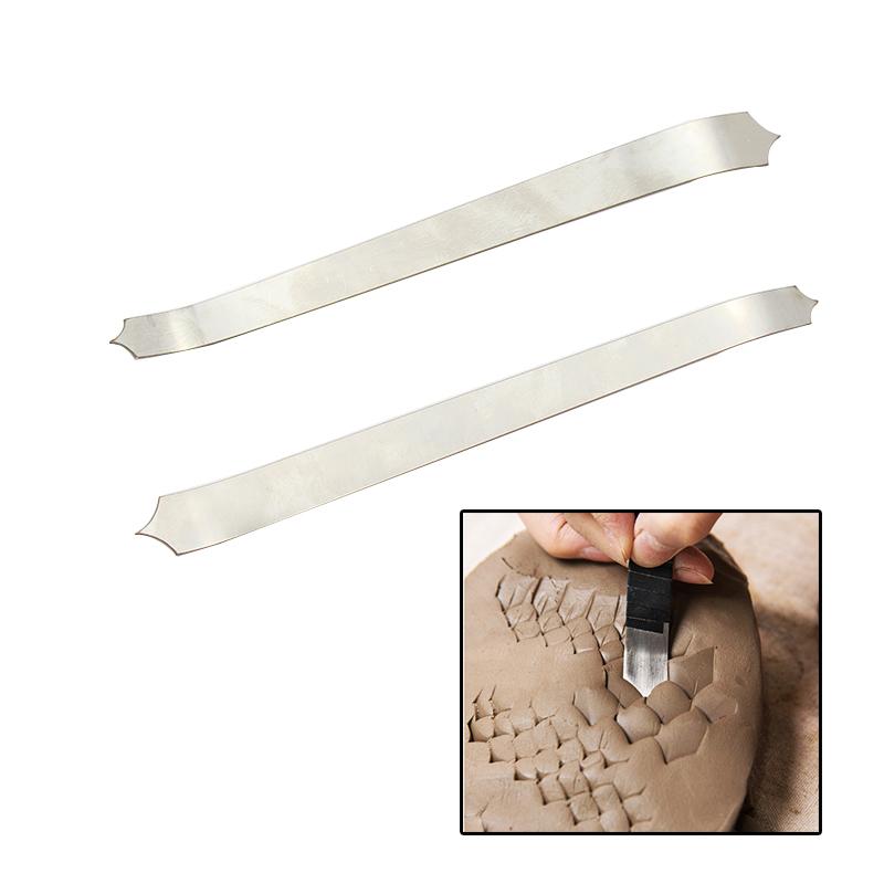 Töpferton Texturwerkzeug Weicher Ton Skulptur Modellieren Schnitzmesser Fischschuppen Modellieren Keramikwerkzeuge