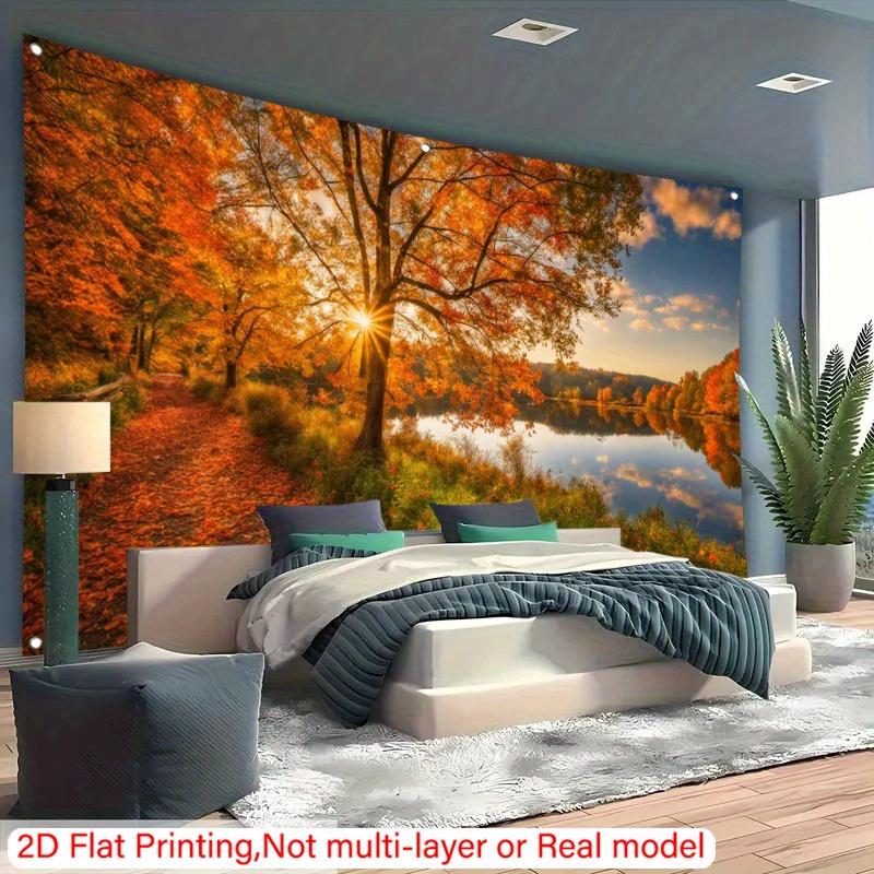 2D Plane 1 Piece of Autumn Maple Leaf Themed Element Suitable for Garden Courtyards the Best Gift for Relatives and Friends