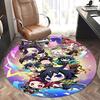 Demon Slayer Chair Mat Round Rug Office Carpet, Non Slip, Suitable for Living Rooms, Bedrooms Decor 1205707a