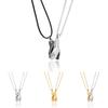 Couple Necklace Magnetic Locking Chain With Alloy Material For Romantic Gift