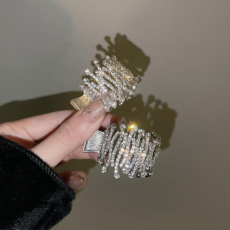 Νέα Εξαιρετικά Κλιπ Μαλλιών με Στρας και Πέρλες, Σχεδιαστικά Γεωμετρικά Κλιπ Μαλλιών σε Σχήμα Αστεριού, Μπαρέτες, Μεταλλικά Αξεσουάρ Μαλλιών Για Γυναίκες