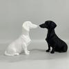 Dachshund Dog Statue 3D Printed Cute Dog Sculpture for Home Office Desk Shelf Decor Collectible Gift for Dog Lovers