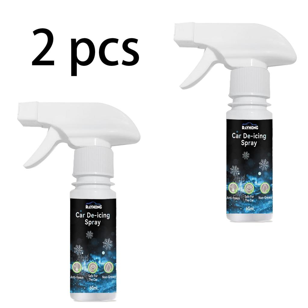 RAYHONG Enteiser Praktisches Anti-Frost- und Enteisungsspray für Autofenster, 60ml