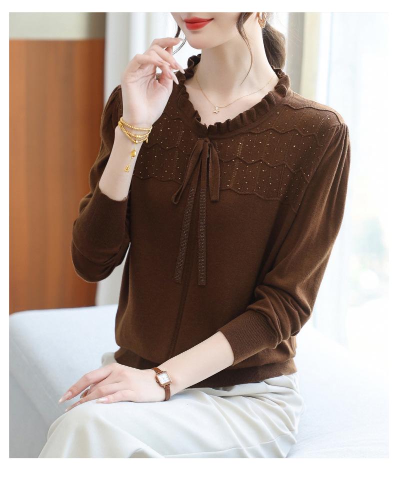 Damen Merino Strickpullover: Stilvolles, lockeres und leichtes Herbstoberteil