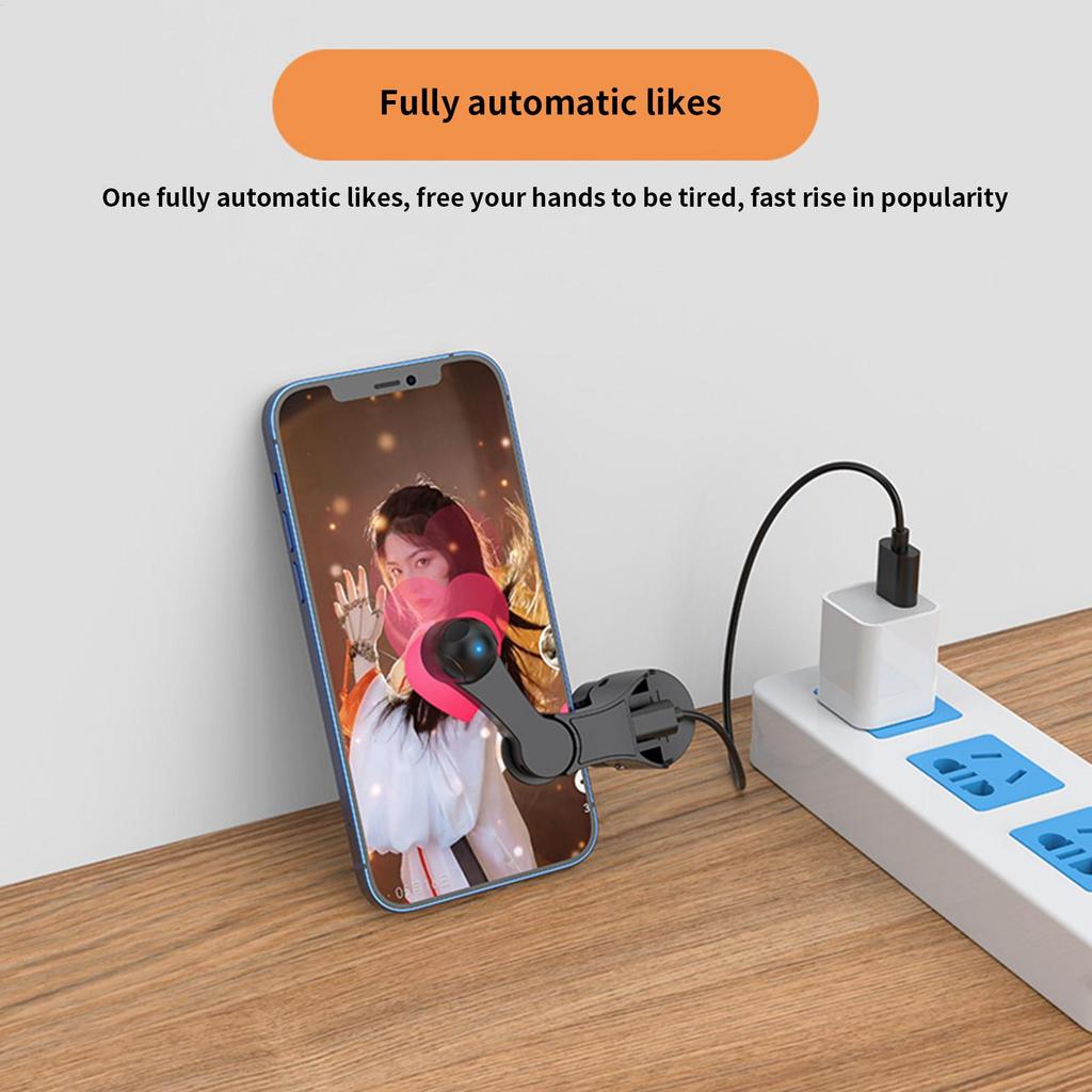 Automatic Screen Clicker Automatic Adjustable Fast Click Device Smart Device with 180 Degree Rotation Control Fingerless Design