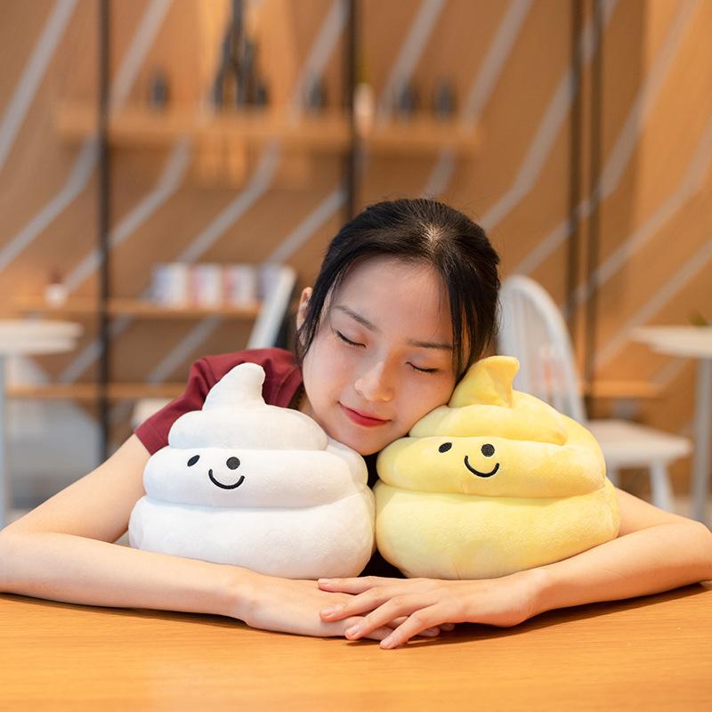 Creative Poop Throw Pillow Plush Toy Poop Expression Doll Sofa Pillow Children Spoof Tricky Birthday Gift