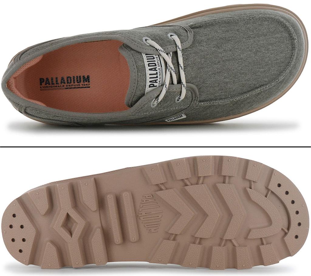 Palladium Dunelite Moc Cush - Herren Sneakers Schuhe Canvas Grün 04660-308-M ORIGINAL
