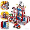 Urban Architecture Building Blocks Police Station Fire Station Fire Truck Building Blocks  Toy Christmas Holiday Gift