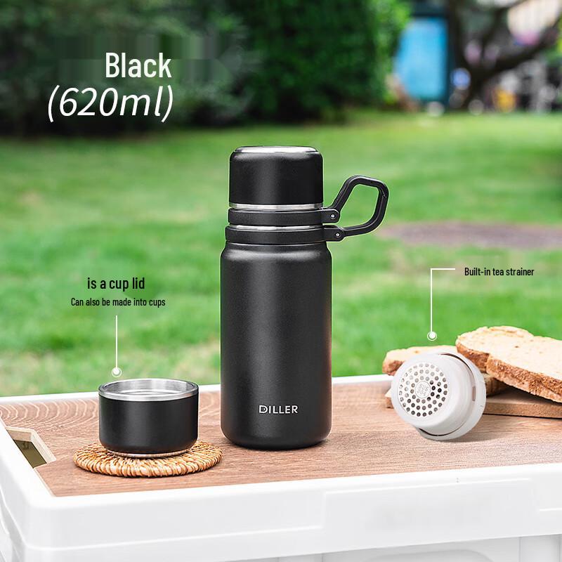 Dileber Portable Insulated Water Bottle with Lid