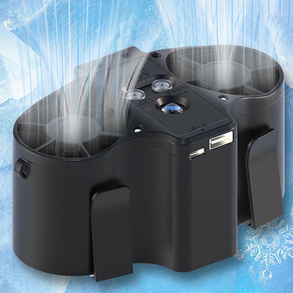 Waist Clip Fan Mini Hanging Neck Fan for Outdoor Working Mountaineering Farm Type A