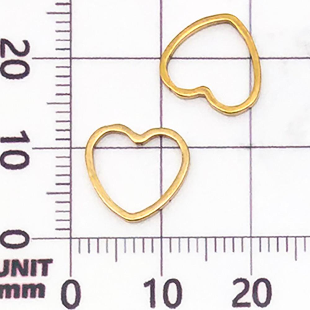 20 Mixed Gold Vacuum-Plated Stainless Steel Geometric Frame Pendant Charms for DIY Jewelry